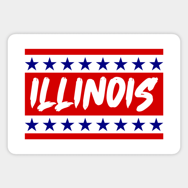 Illinois Magnet by colorsplash